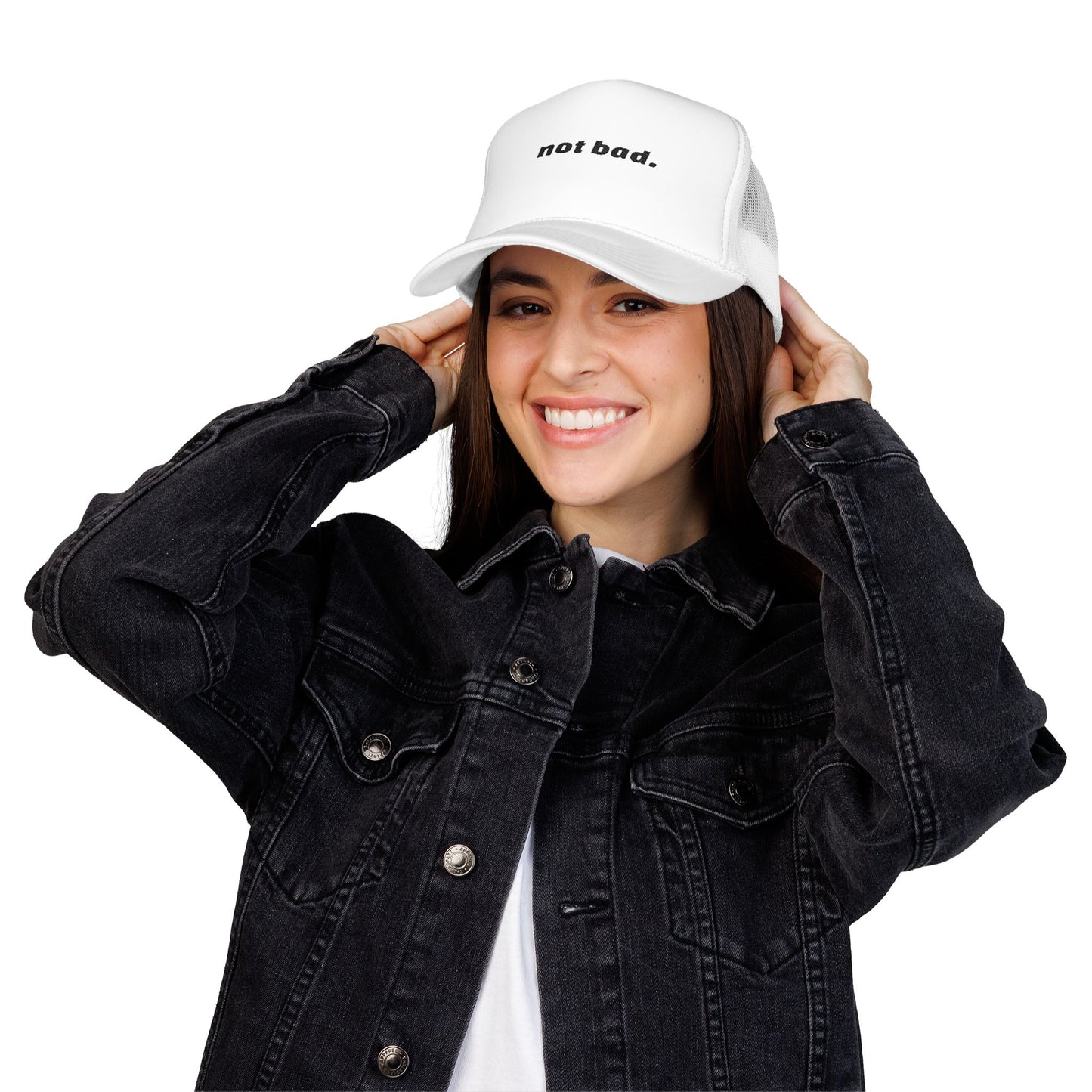 Vibrant "Not Bad" Trucker Hat (Embroidery)