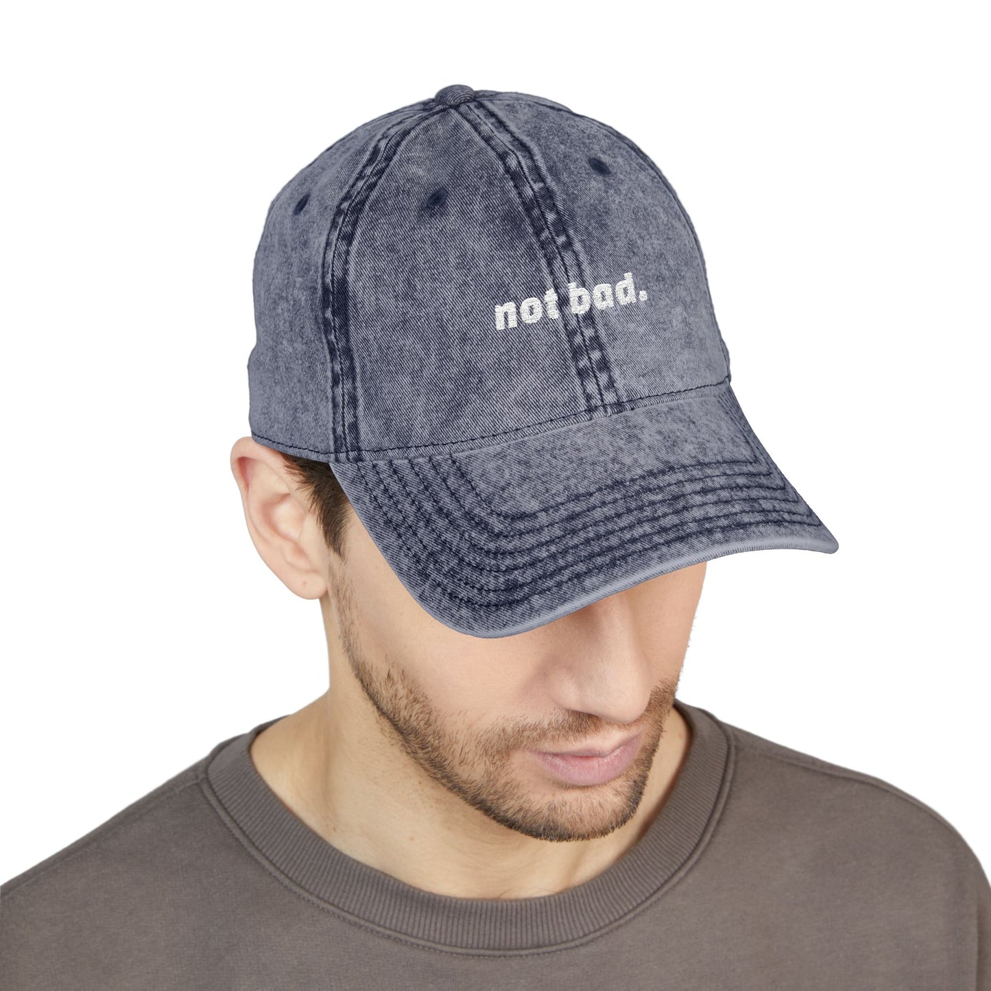 Vintage "Not Bad" Cap (Embroidery)