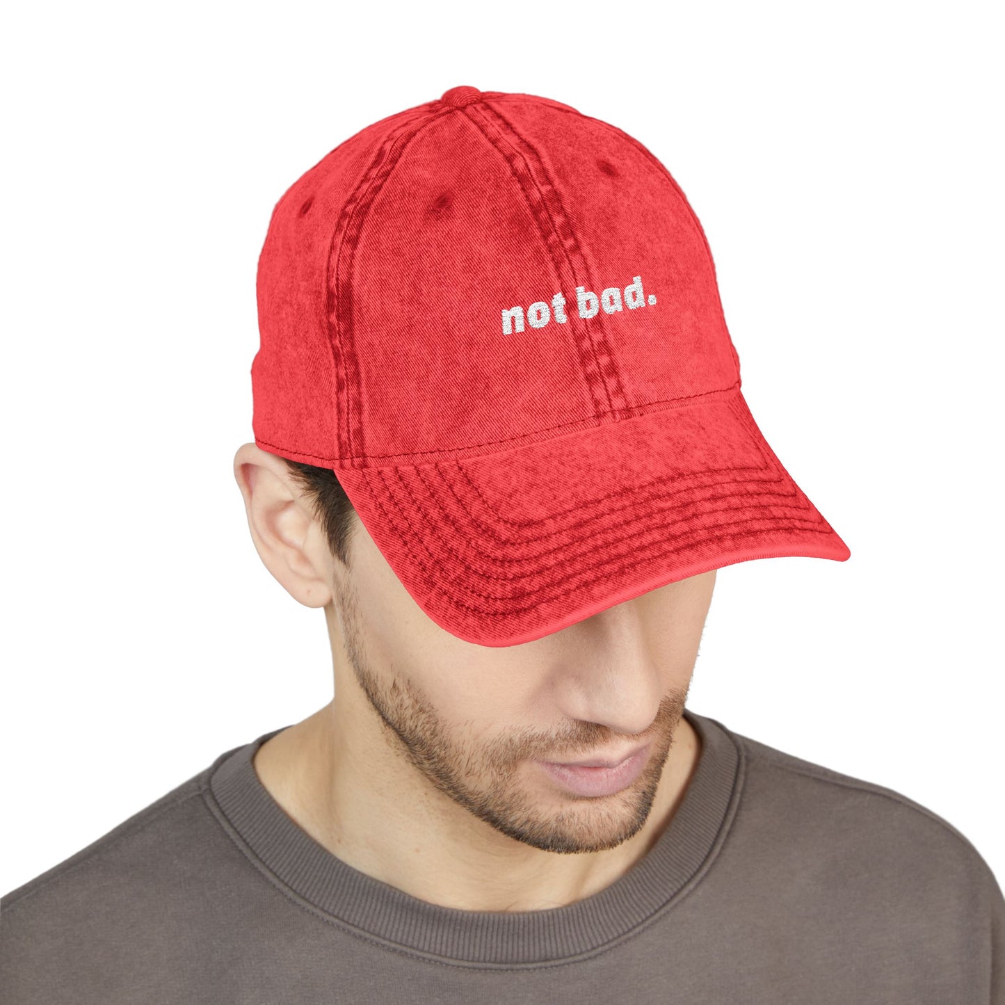 Vintage "Not Bad" Cap (Embroidery)