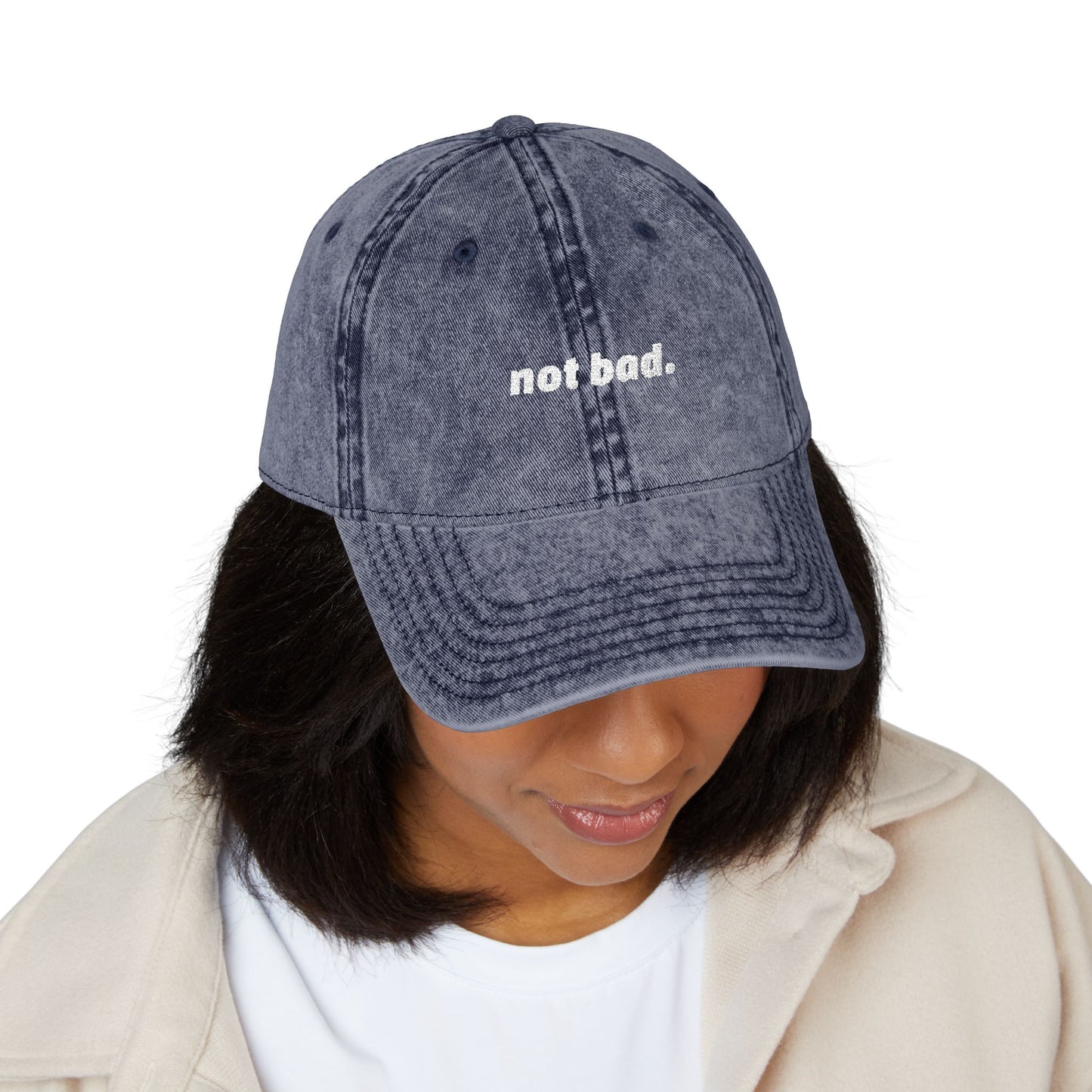 Vintage "Not Bad" Cap (Embroidery)