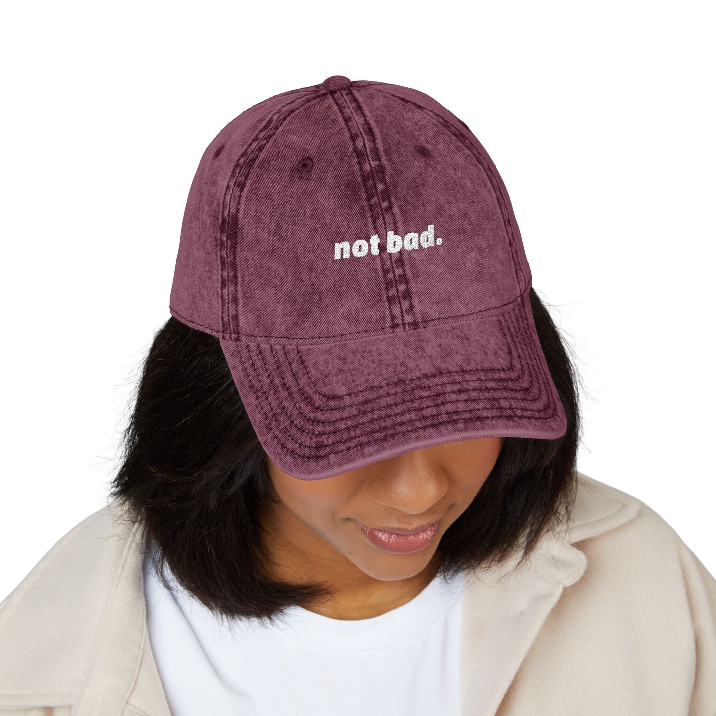 Vintage "Not Bad" Cap (Embroidery)