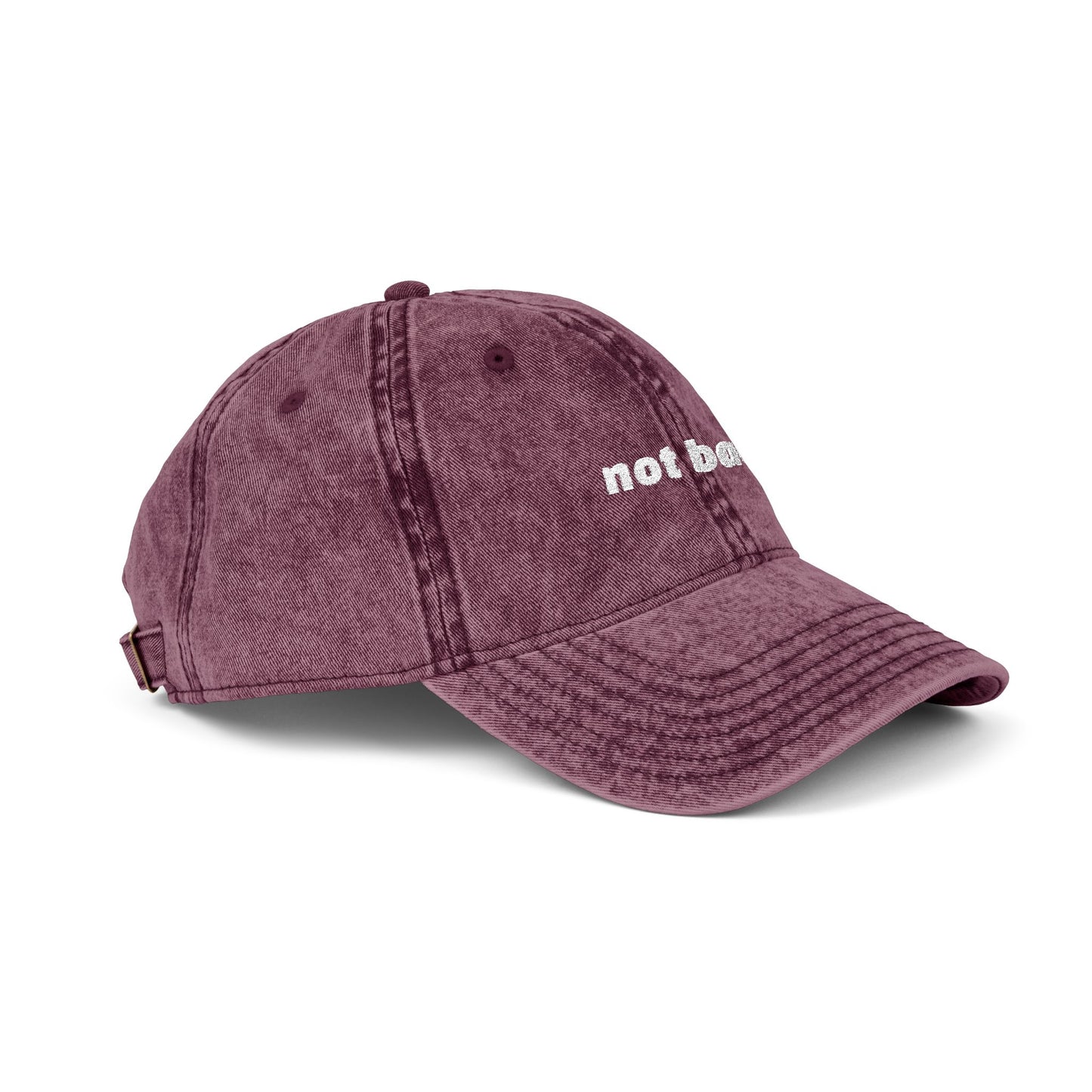 Vintage "Not Bad" Cap (Embroidery)