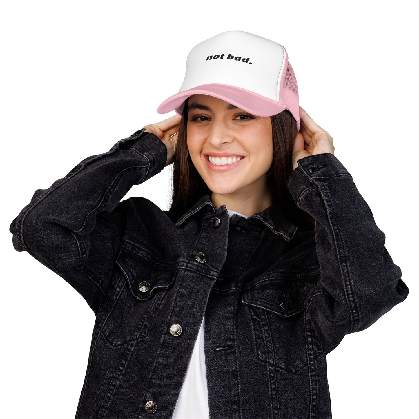 Vibrant "Not Bad" Trucker Hat (Embroidery)