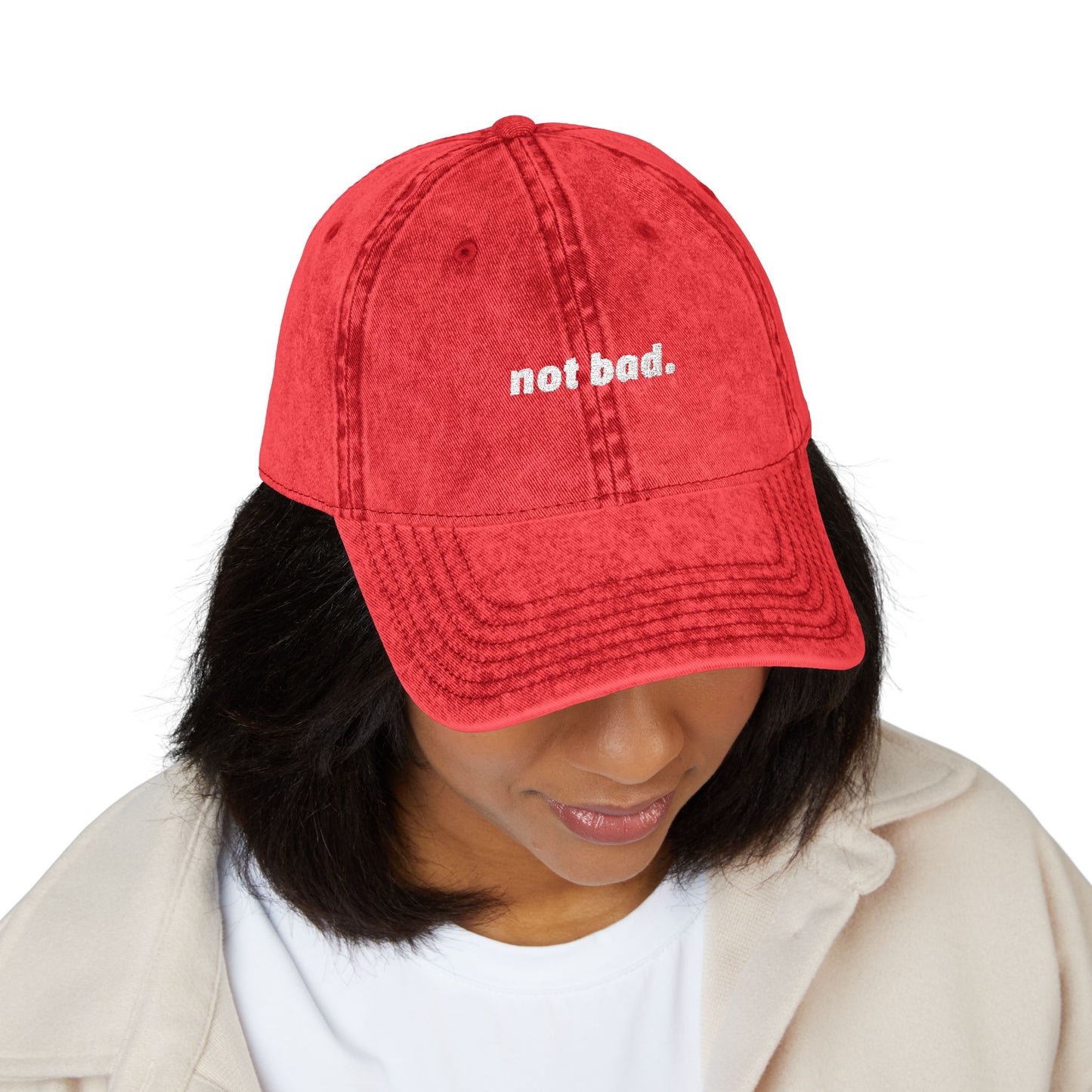 Vintage "Not Bad" Cap (Embroidery)