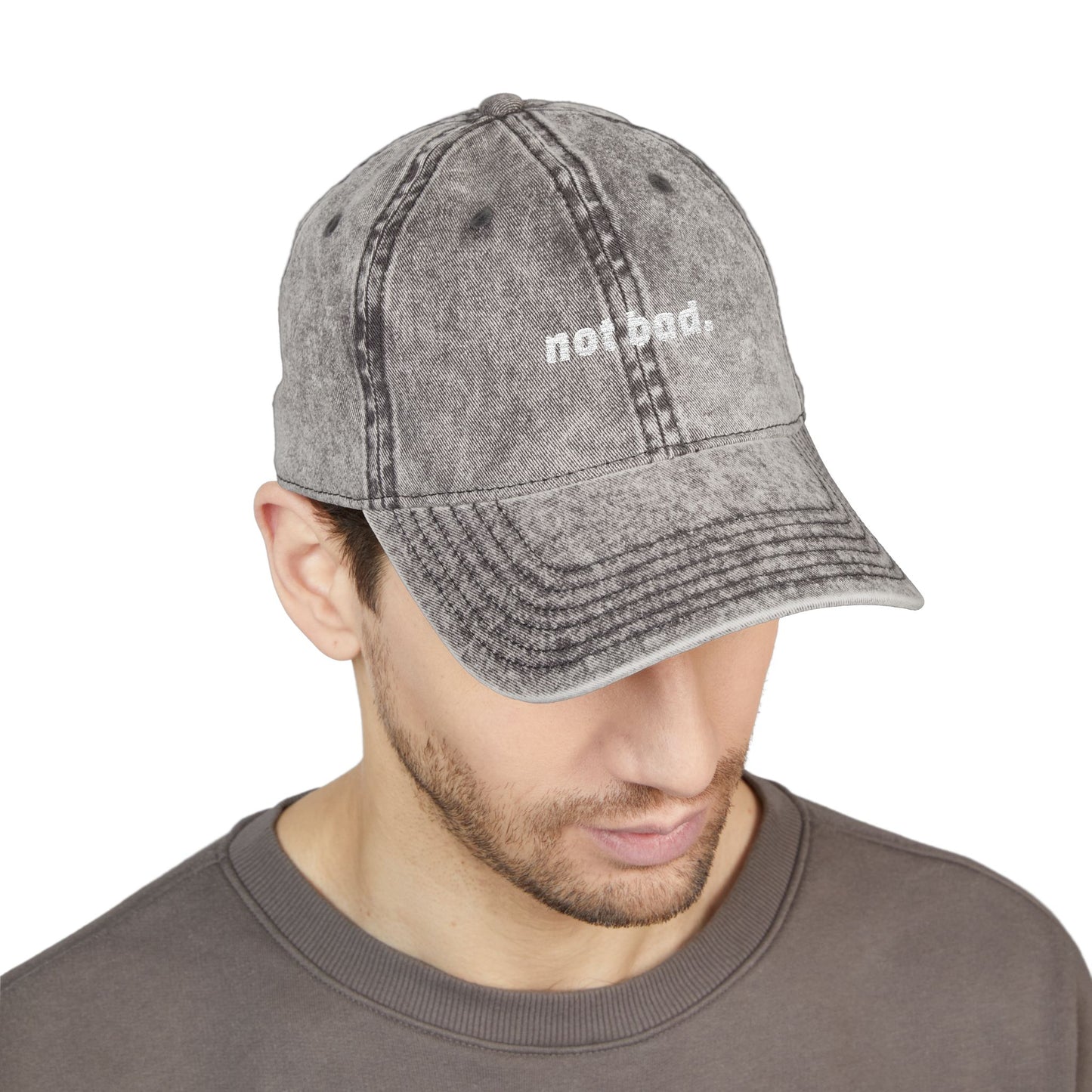 Vintage "Not Bad" Cap (Embroidery)