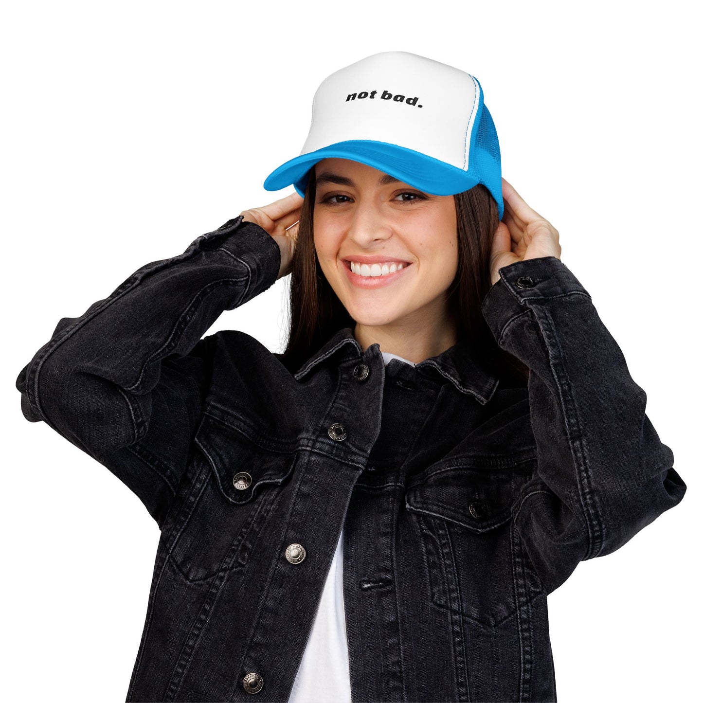 Vibrant "Not Bad" Trucker Hat (Embroidery)