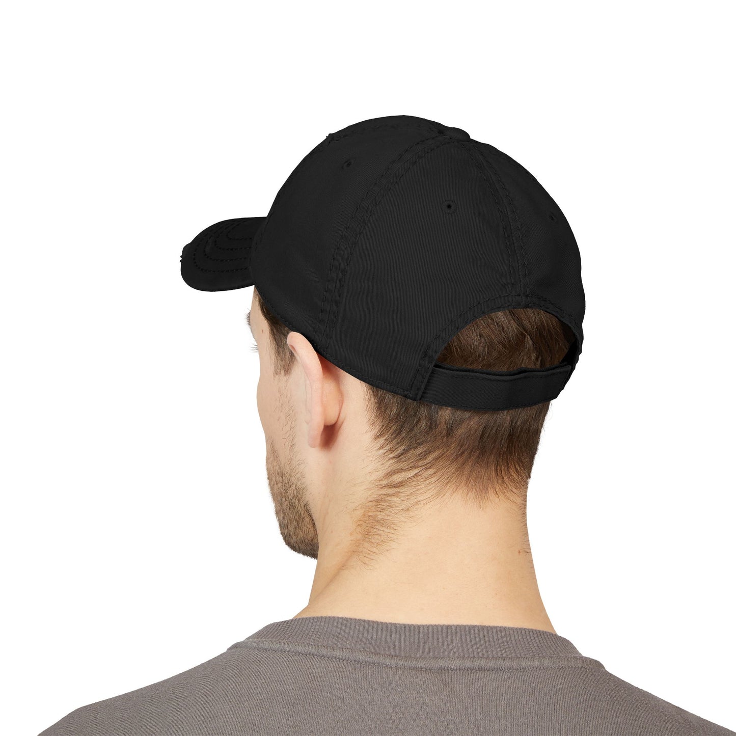 Distressed "Not Bad" Dad Hat (Embroidery)