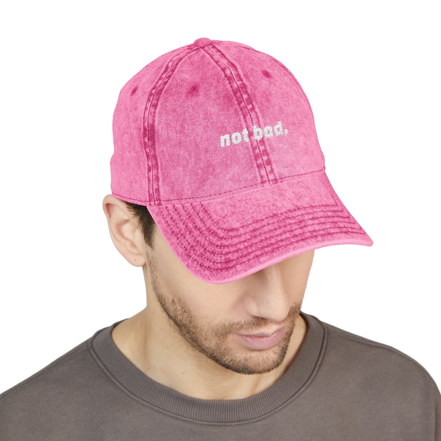 Vintage "Not Bad" Cap (Embroidery)
