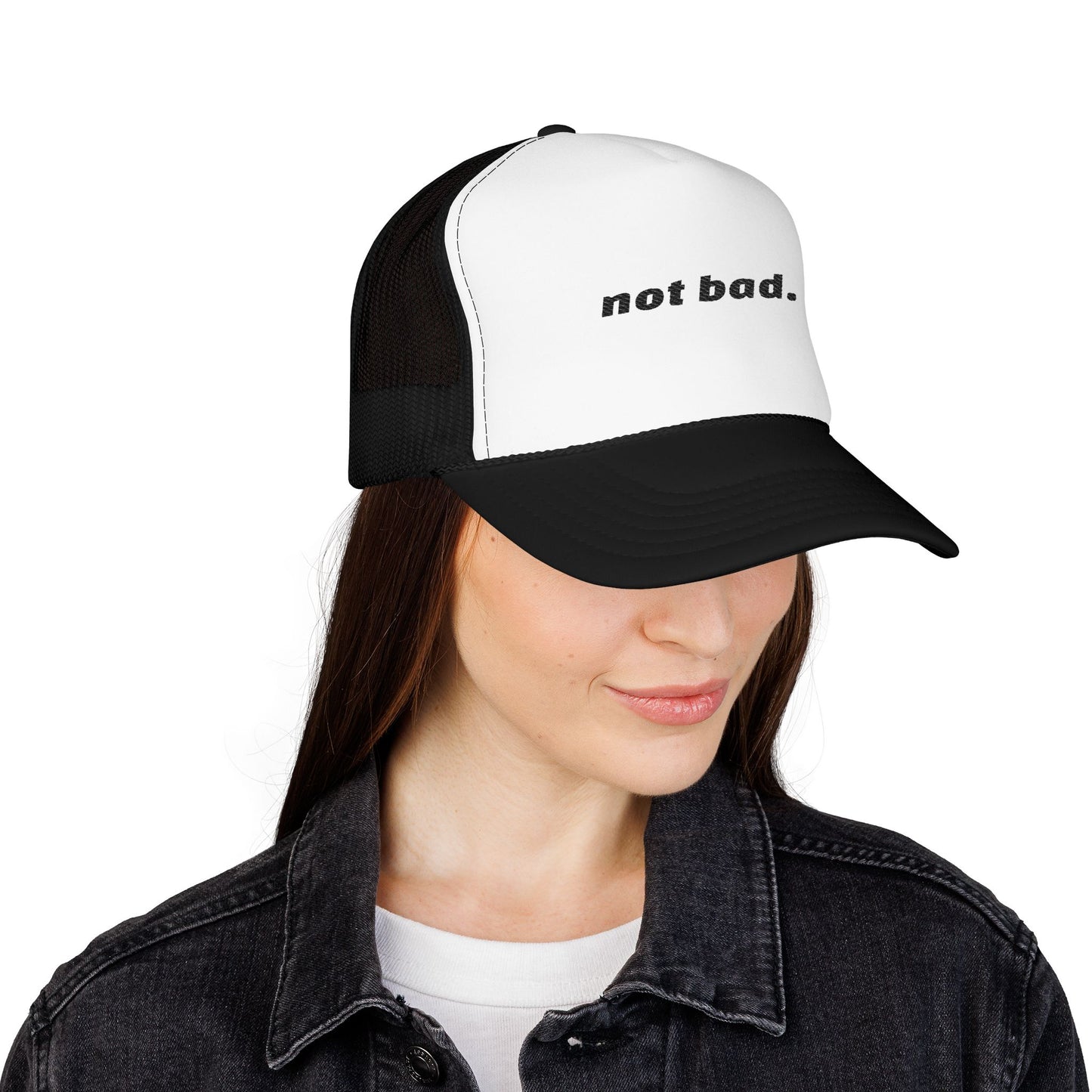 Vibrant "Not Bad" Trucker Hat (Embroidery)