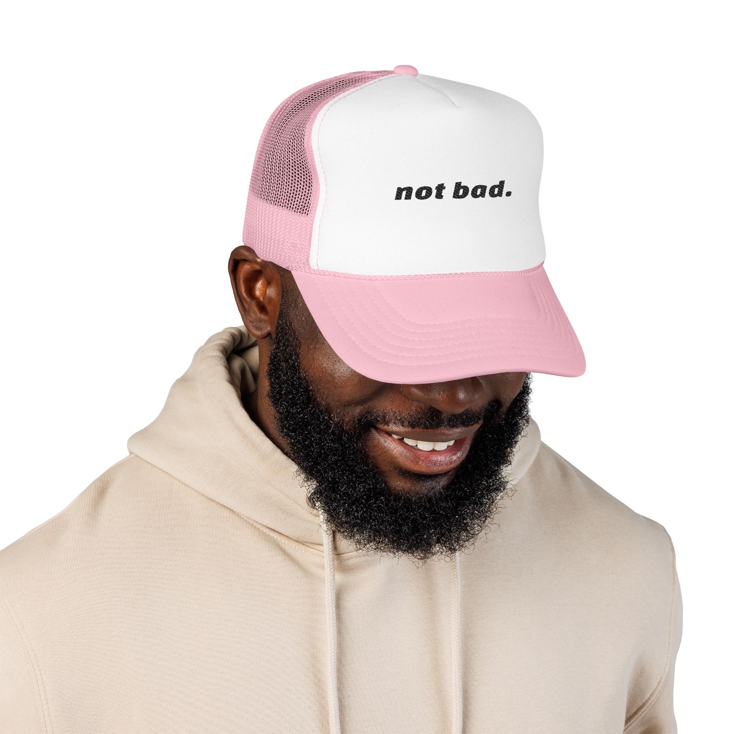 Vibrant "Not Bad" Trucker Hat (Embroidery)