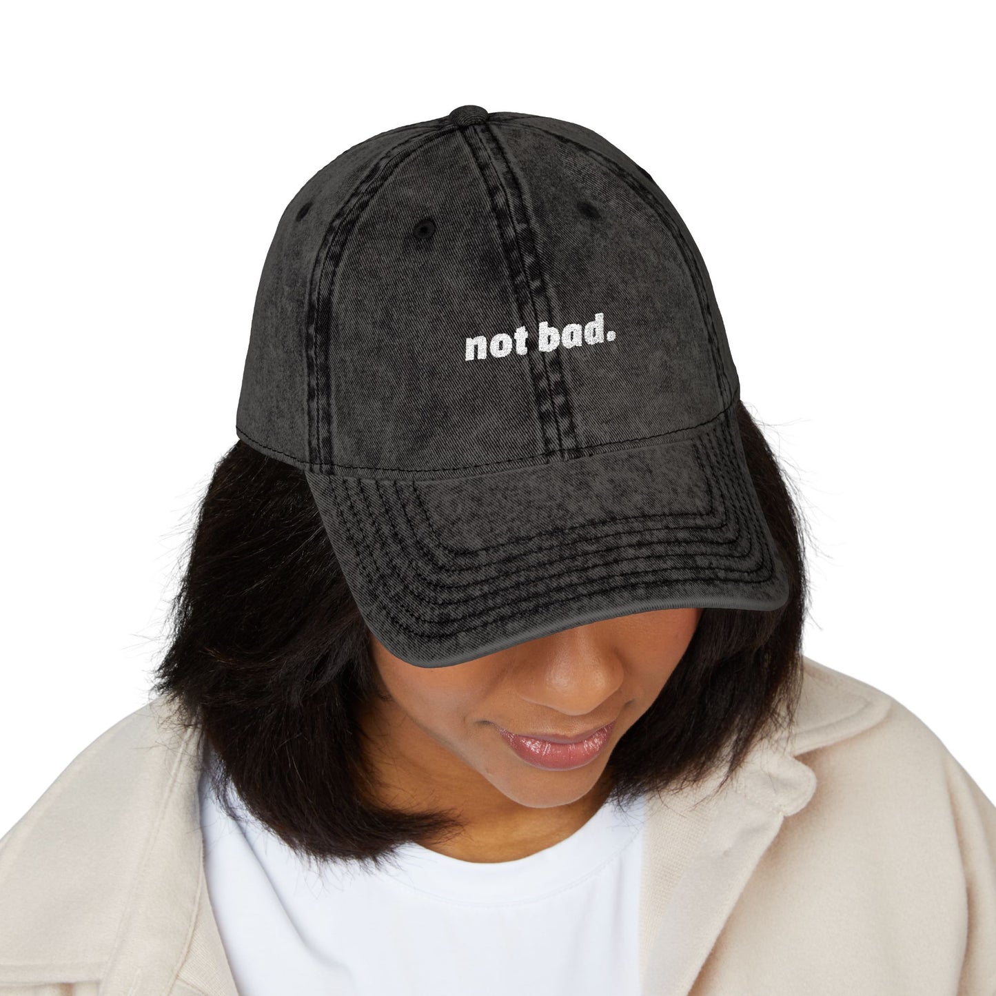 Vintage "Not Bad" Cap (Embroidery)