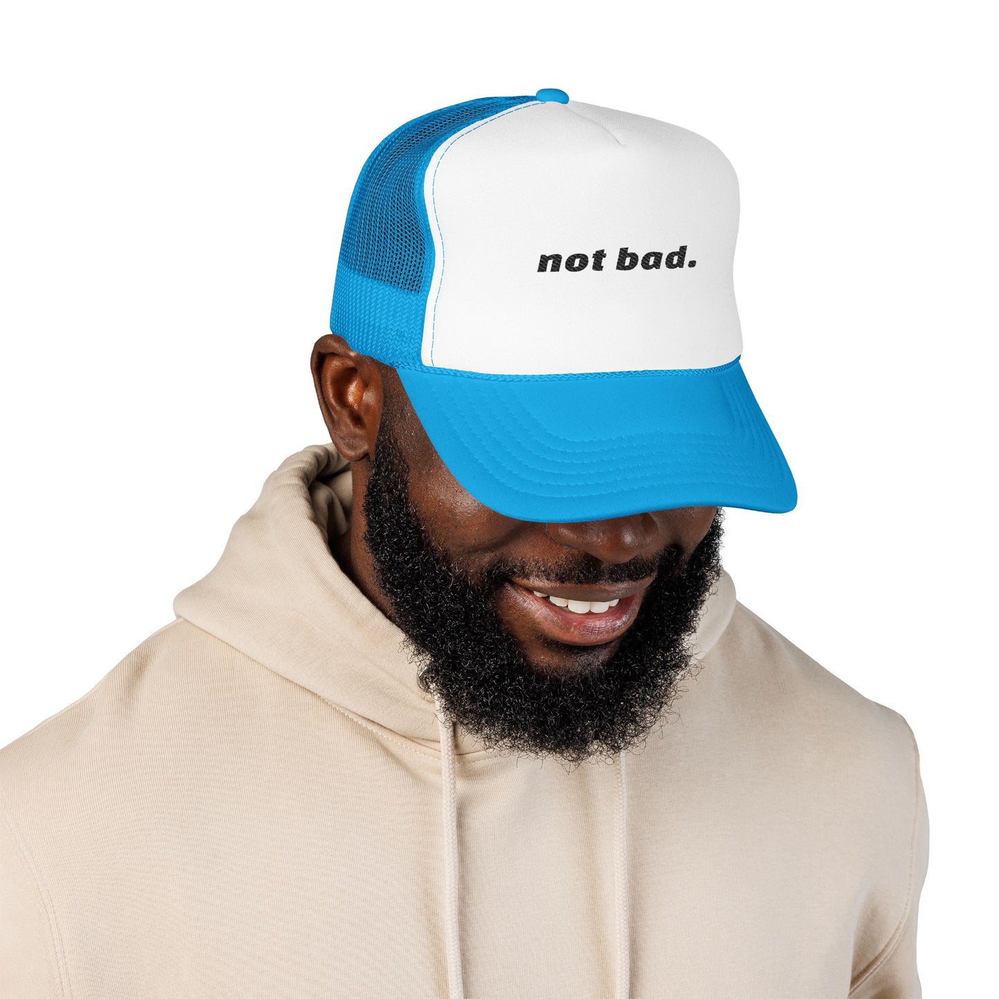 Vibrant "Not Bad" Trucker Hat (Embroidery)
