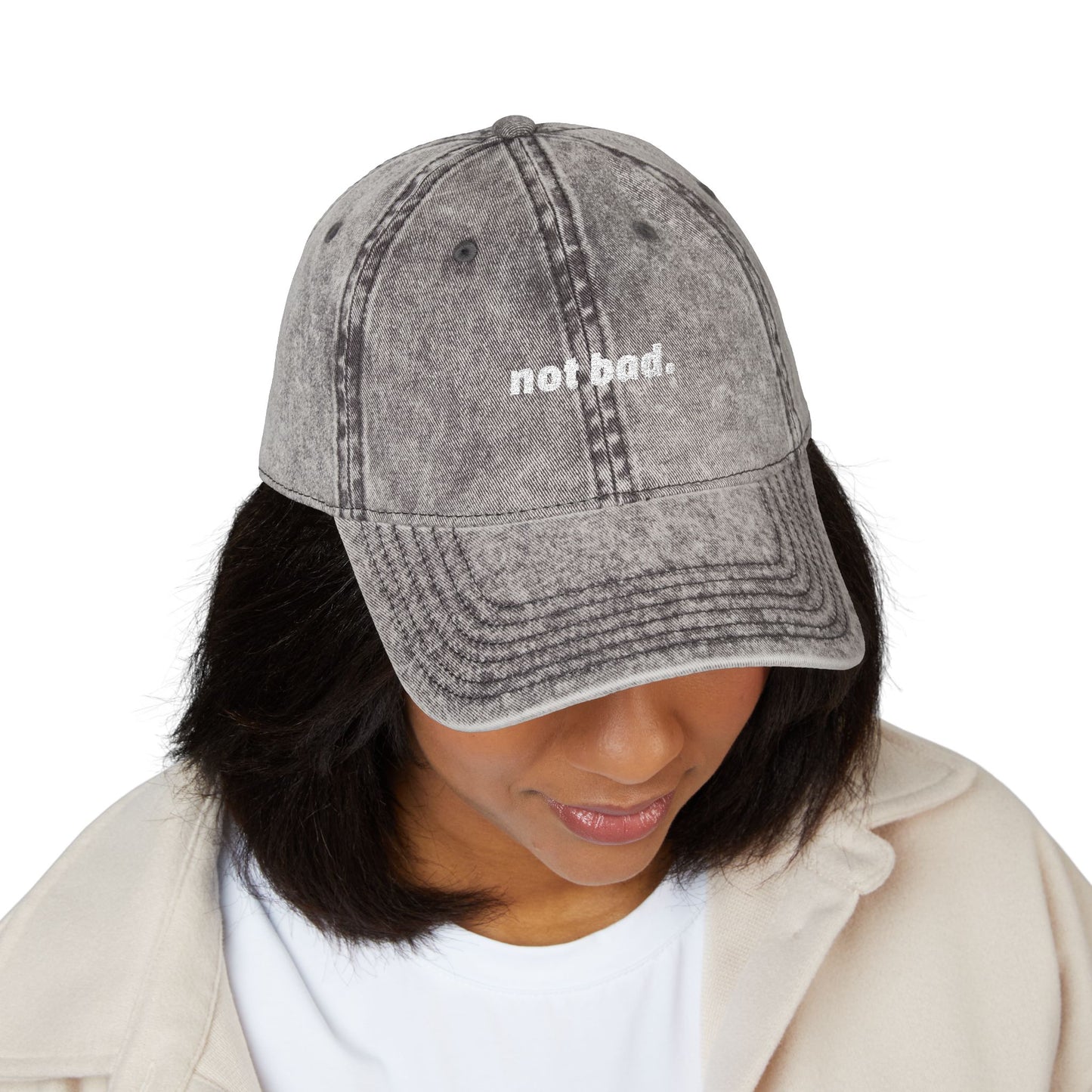 Vintage "Not Bad" Cap (Embroidery)