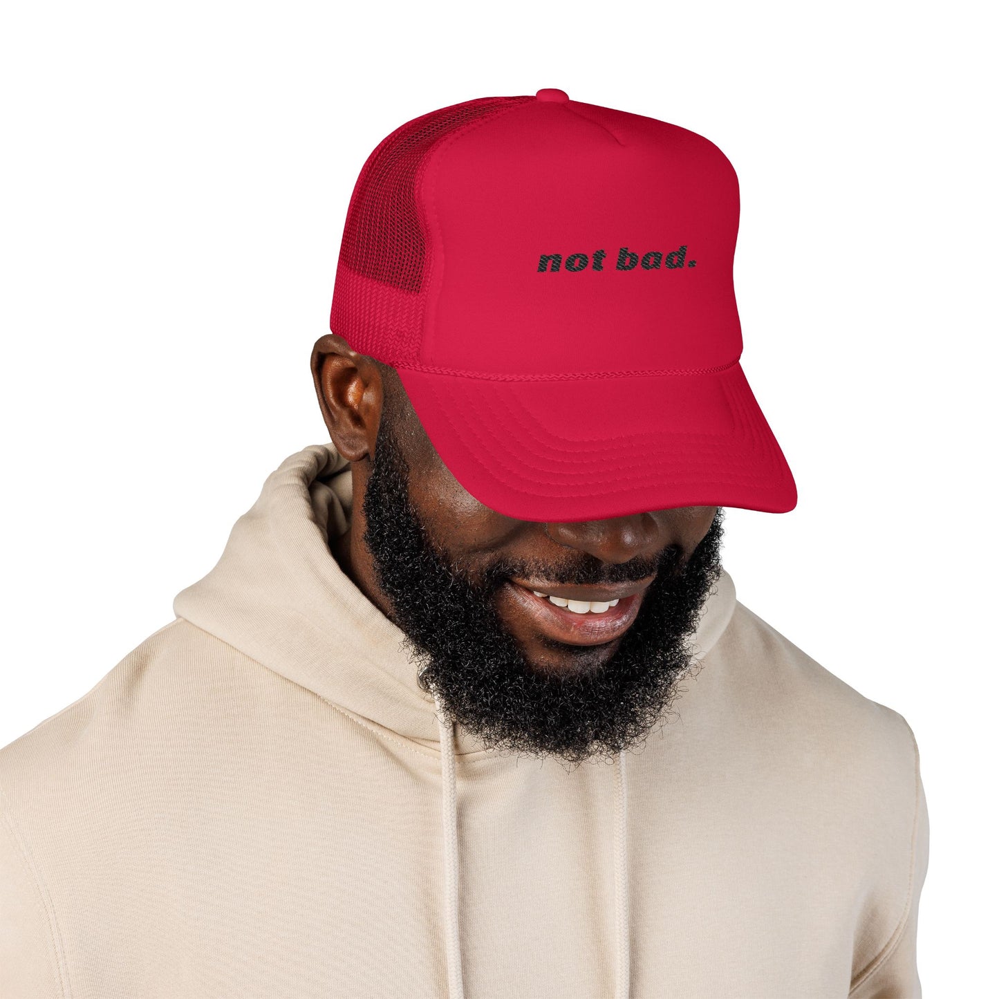 Vibrant "Not Bad" Trucker Hat (Embroidery)