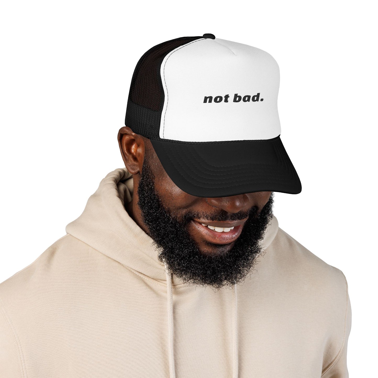 Vibrant "Not Bad" Trucker Hat (Embroidery)