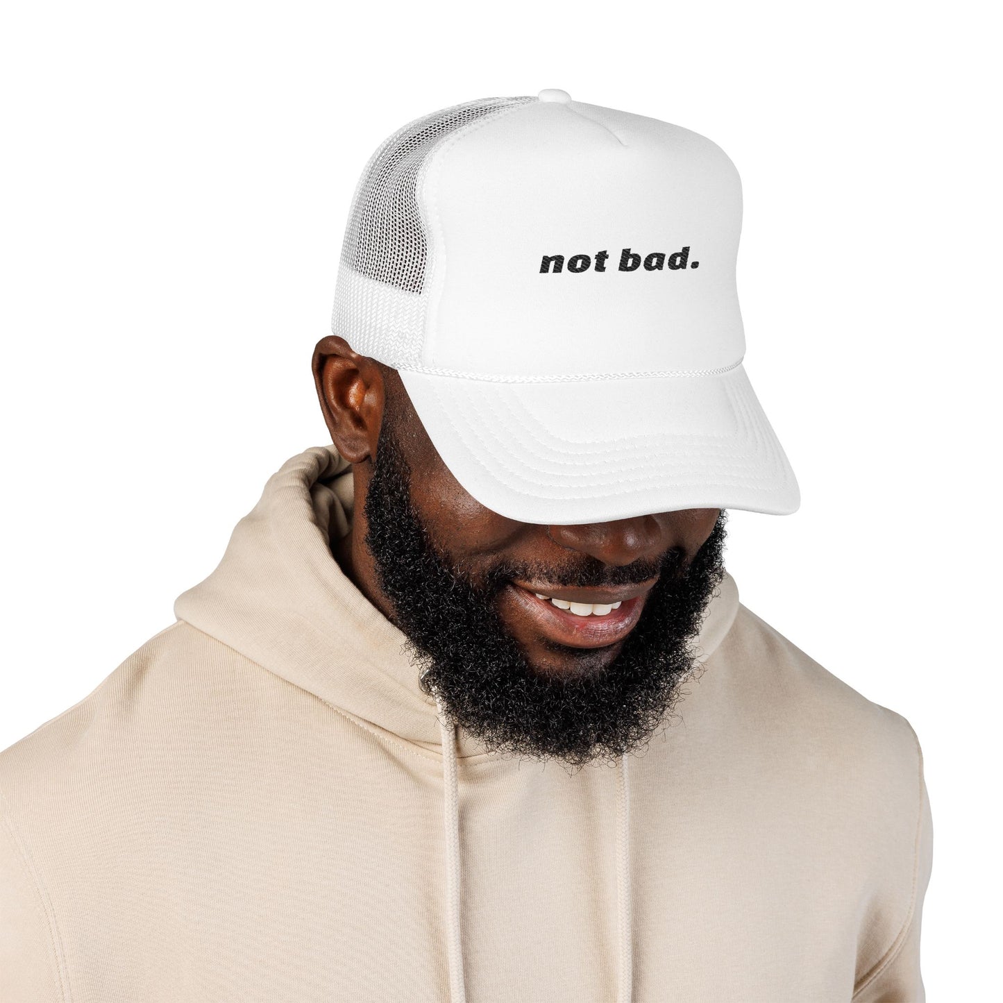 Vibrant "Not Bad" Trucker Hat (Embroidery)