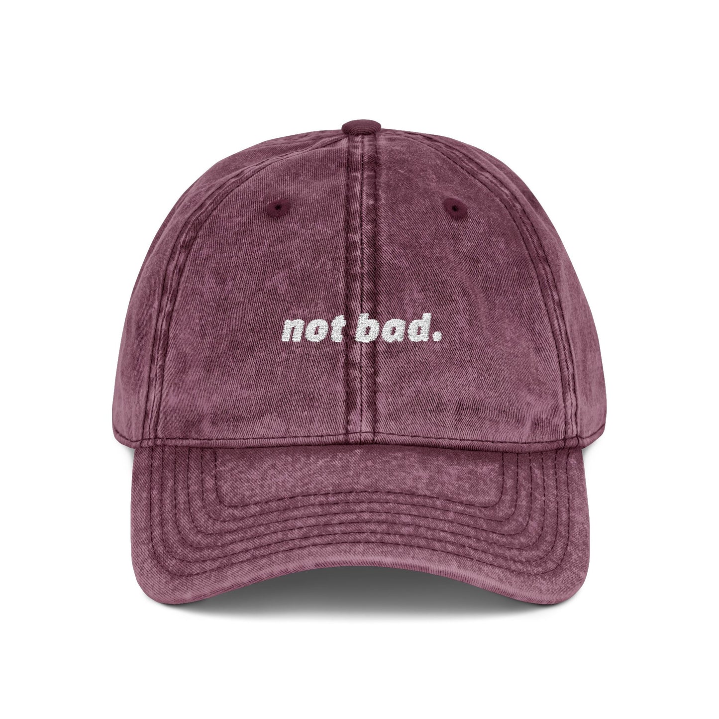 Vintage "Not Bad" Cap (Embroidery)