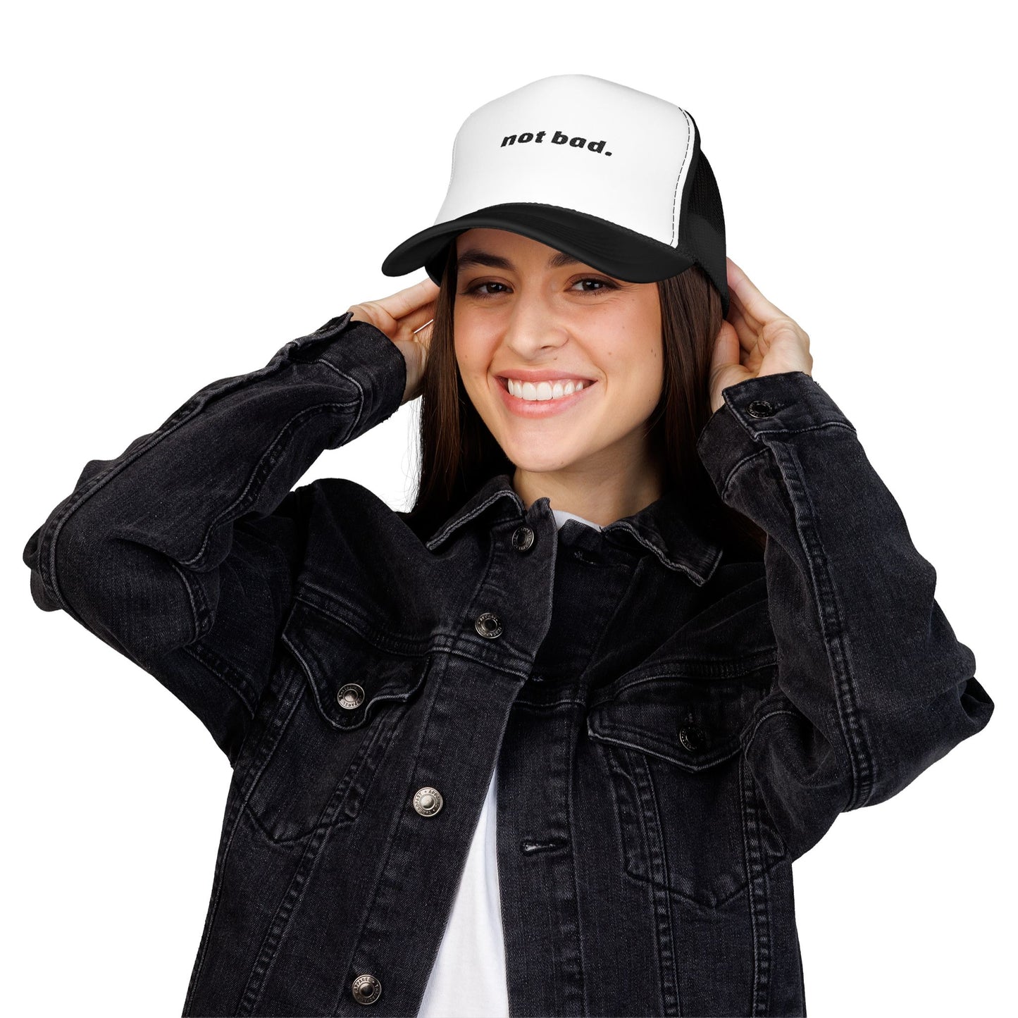 Vibrant "Not Bad" Trucker Hat (Embroidery)