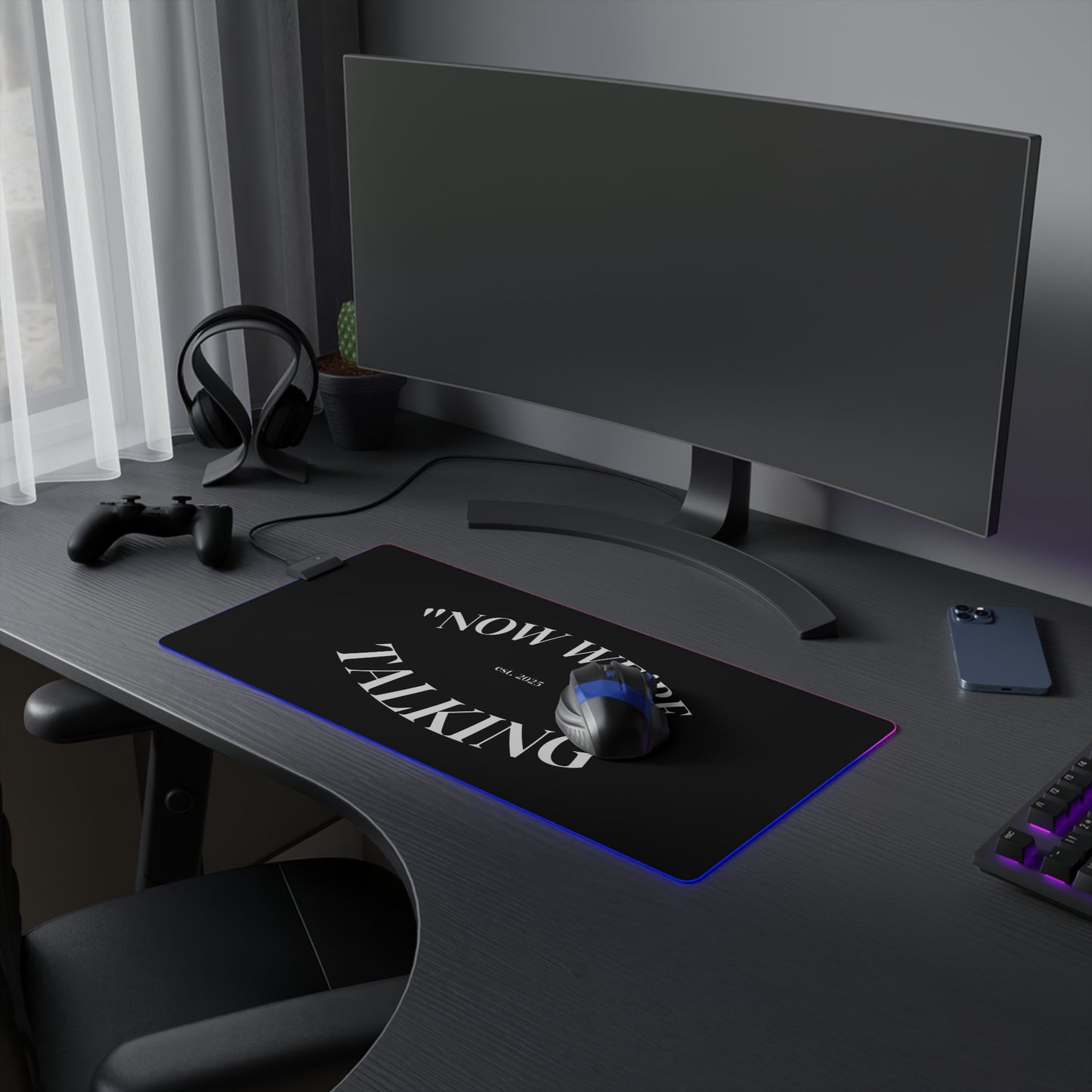 "Now We're Talking" RGB GAMING MOUSE PAD