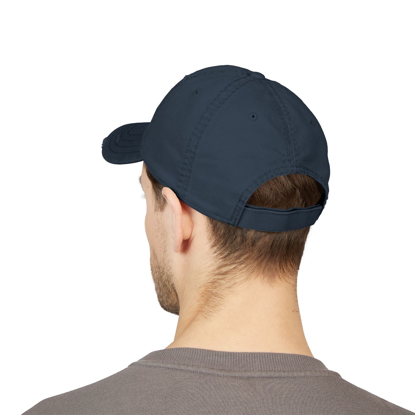 Distressed "Not Bad" Dad Hat (Embroidery)