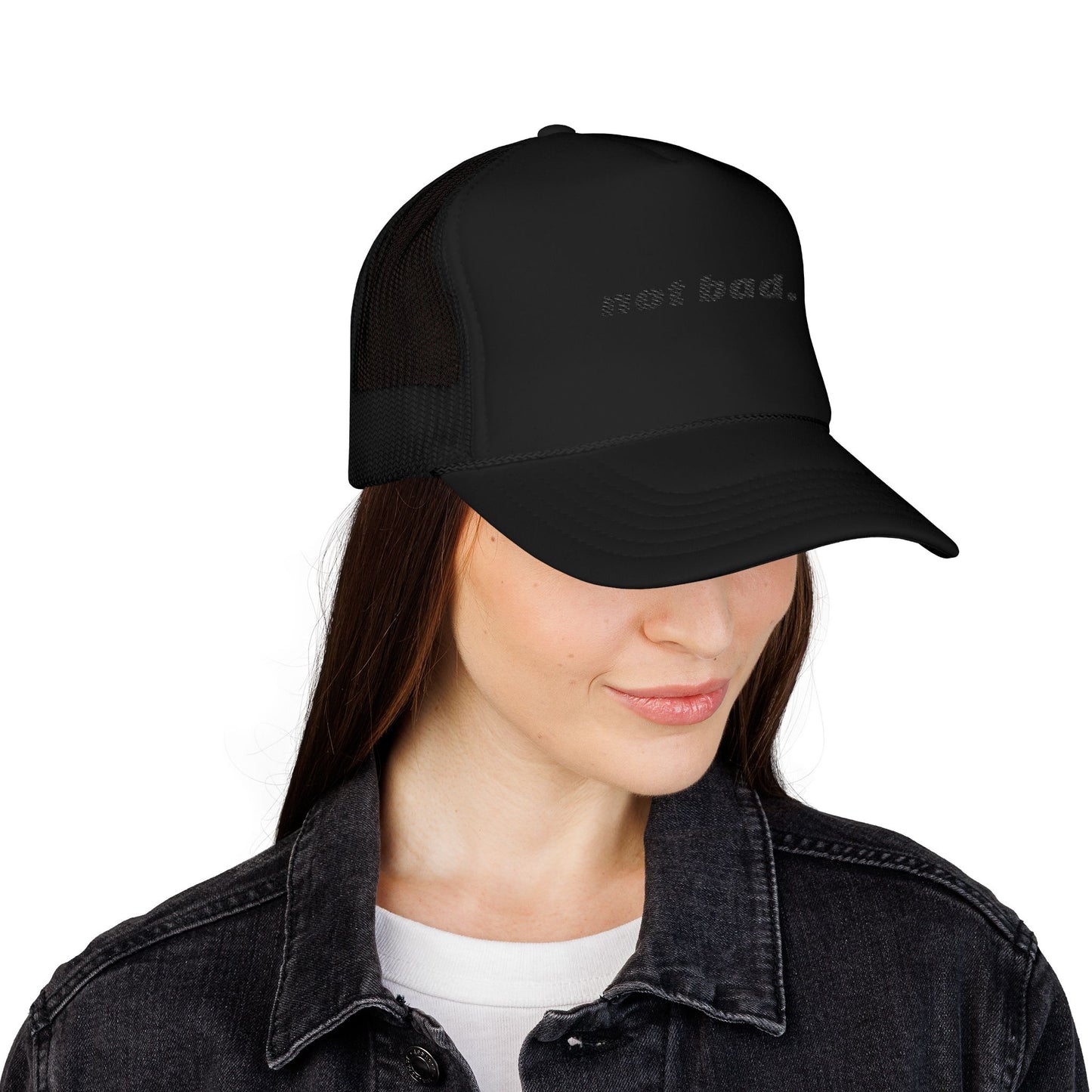 Vibrant "Not Bad" Trucker Hat (Embroidery)