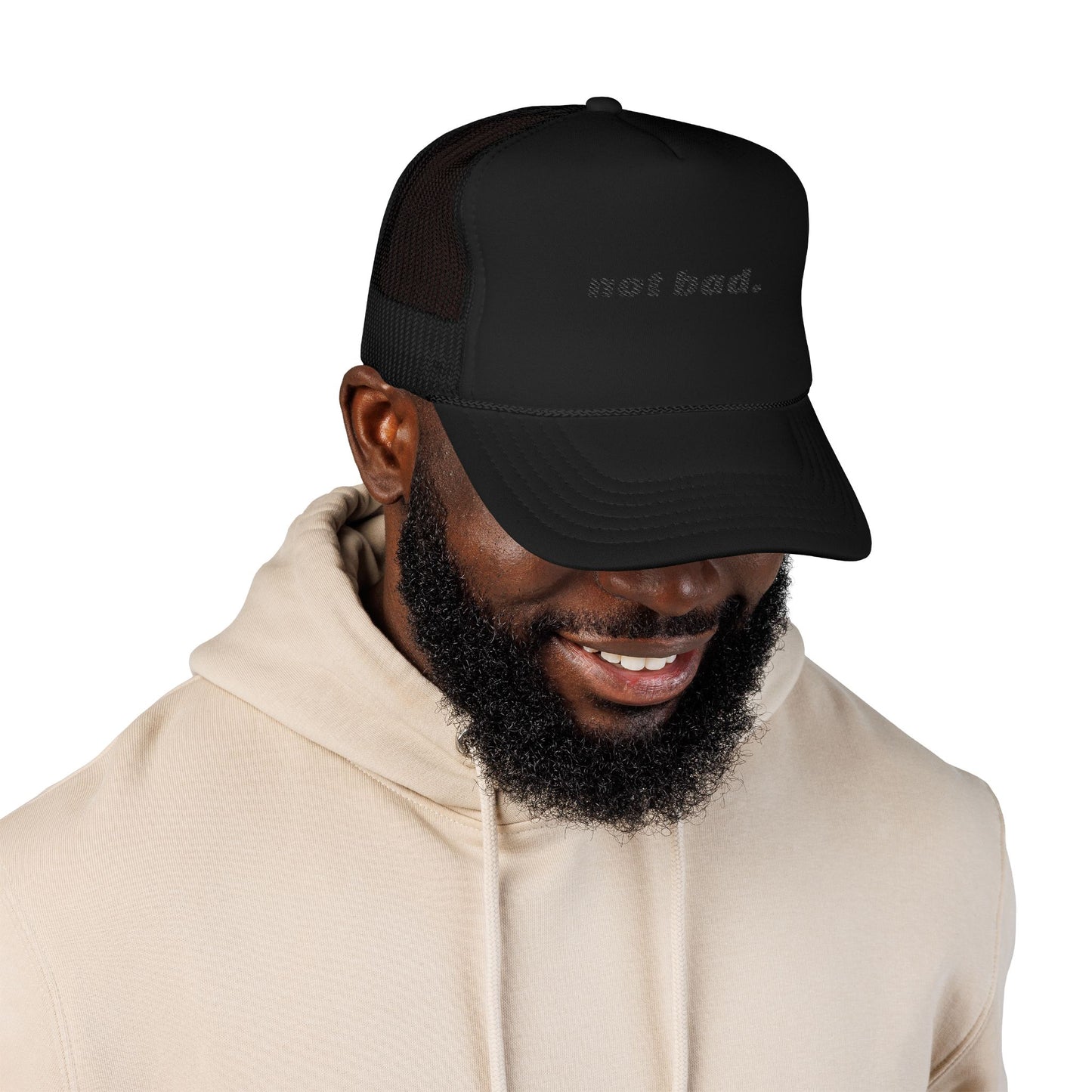 Vibrant "Not Bad" Trucker Hat (Embroidery)