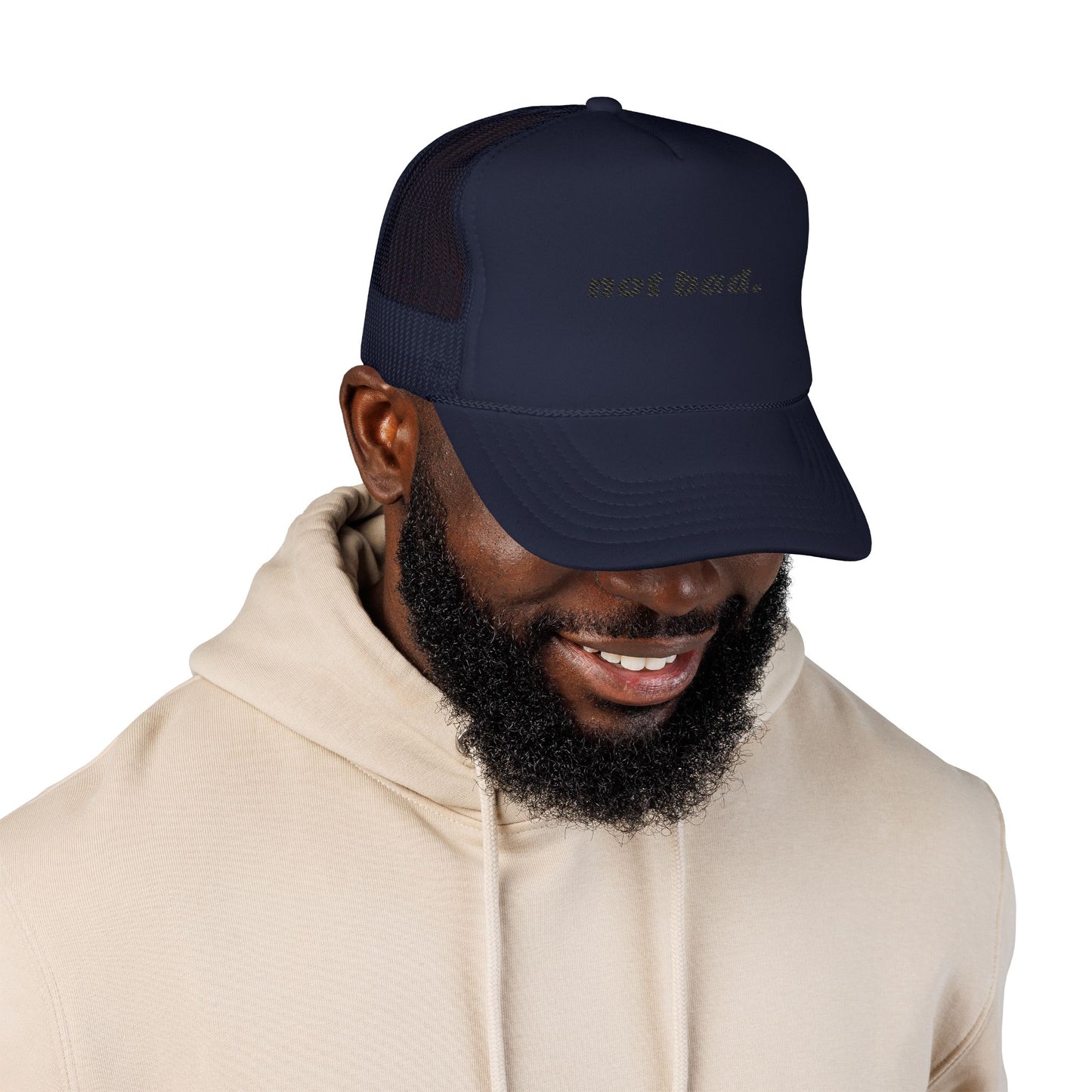 Vibrant "Not Bad" Trucker Hat (Embroidery)